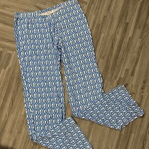 Yala Blue and White Ikat Pants